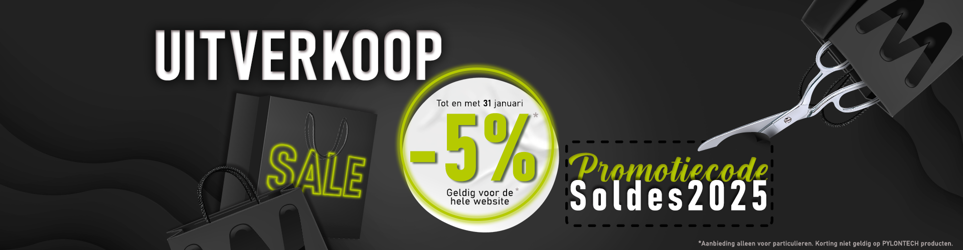 Winter uitverkoop. Profiteer van -5% op de hele site behalve op Pylontech-producten tot en met 31/01. Promo code: Soldes20255.